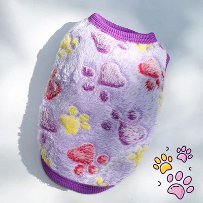 Winter Fleece Pet Coat – Warm Vest for Small Dogs & Cats