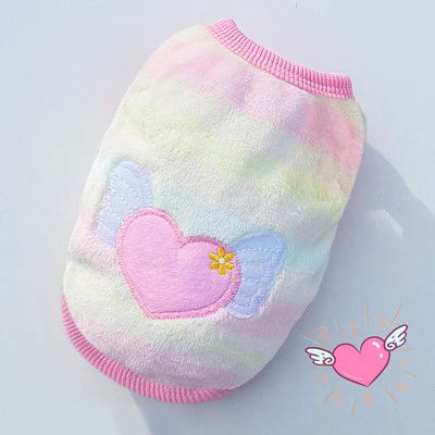 Winter Fleece Pet Coat – Warm Vest for Small Dogs & Cats