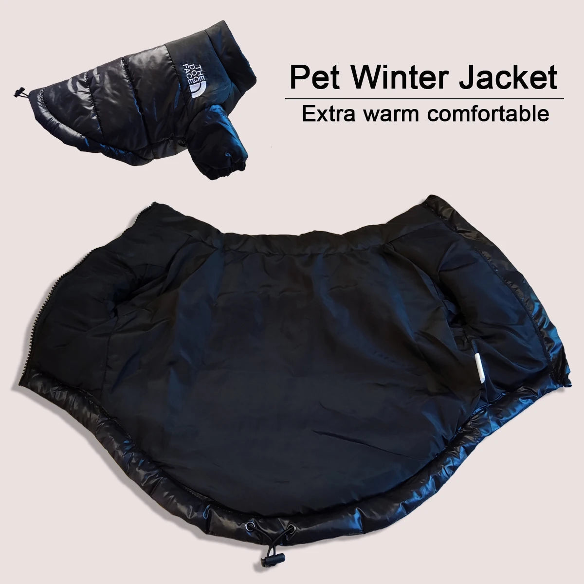Winter Dog Jacket – Windproof Reflective Coat for Small & Medium Dogs