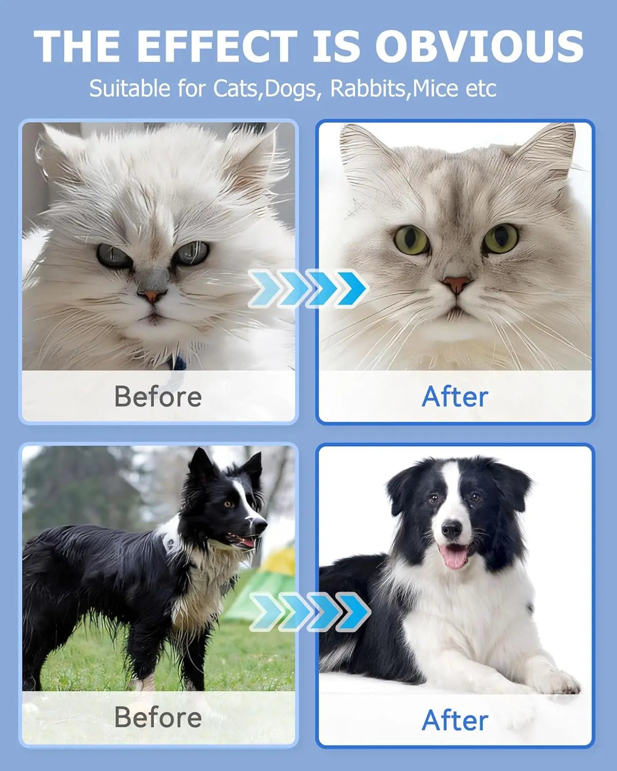 Pet Cleaning Wipes Gloves – Bathing & Deodorizing Wipes for Dogs & Cats