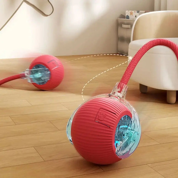 Smart Rolling Cat Toy – Electric Mouse Ball with Faux Tail