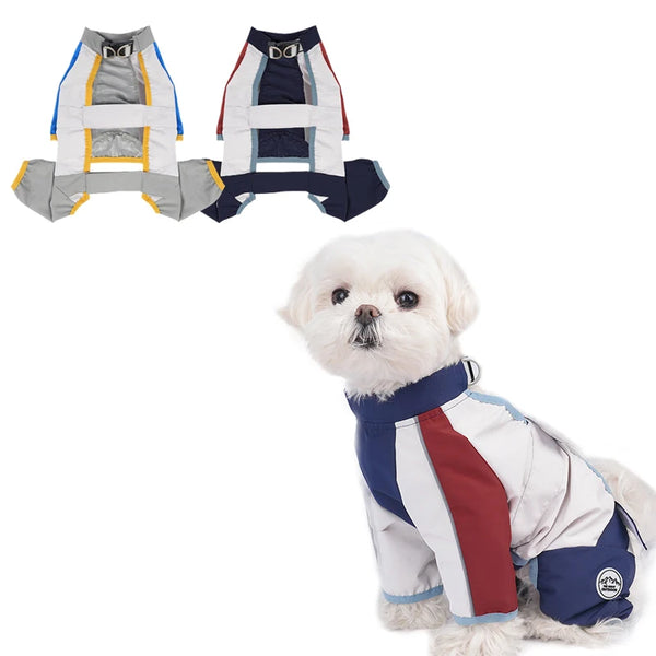 Waterproof Dog Jumpsuit – Reflective Outdoor Coat for Small & Medium Dogs