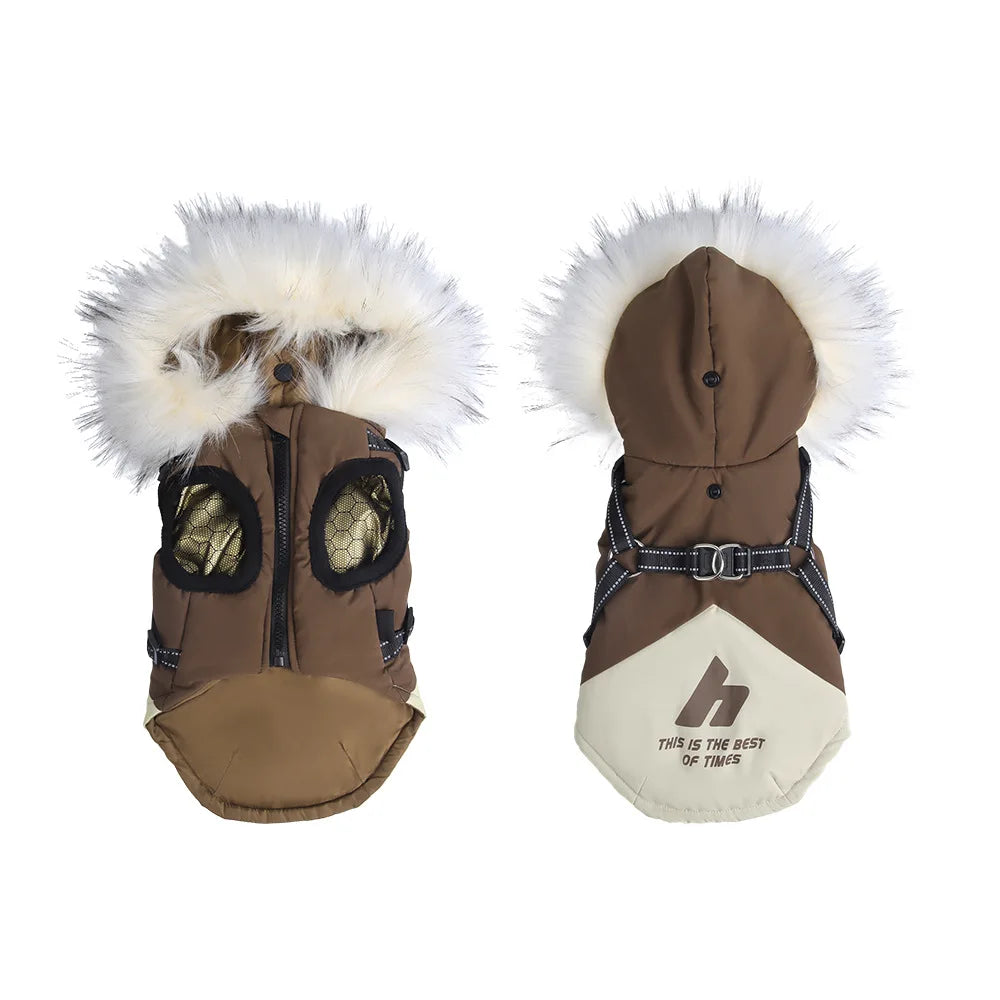 Fleece Dog Hoodie – Warm Winter Coat for Dogs & Cats