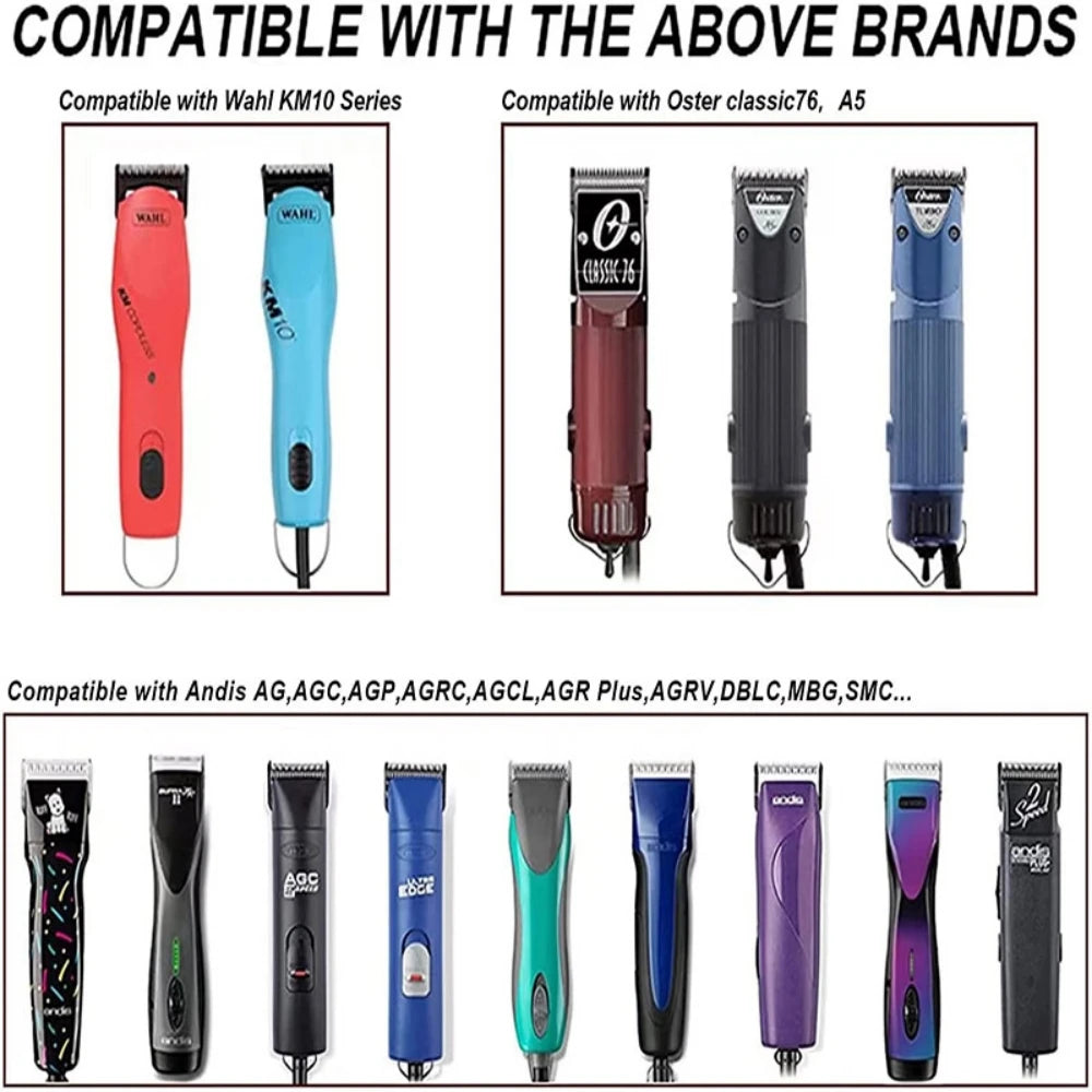 Professional A5 Pet Clipper Blades – Compatible with Andis & Oster