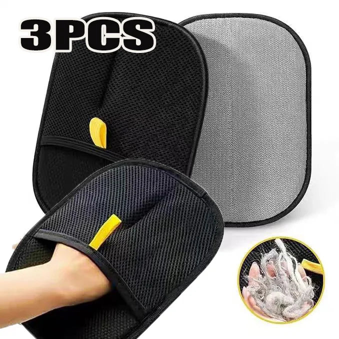 Double-Sided Pet Grooming Gloves – Hair Cleaning & Massage Tool