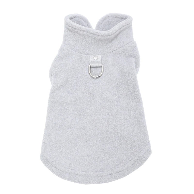 Winter Dog Jacket – Soft Cozy Vest with D-Ring for Small Dogs & Cats