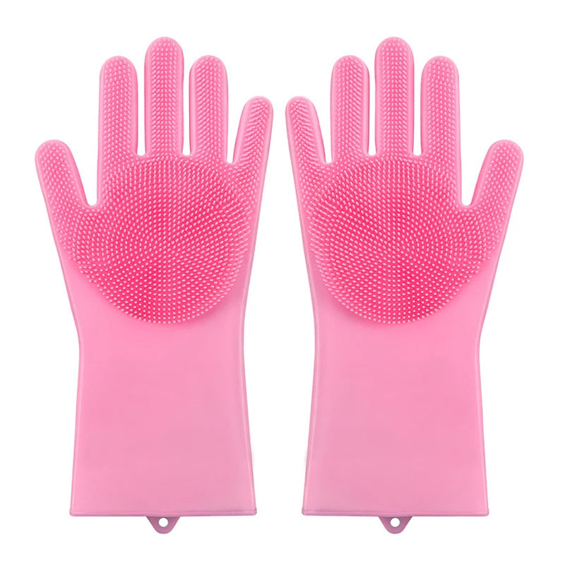 Pet Grooming Glove – Soft Silicone Bath & Hair Removal Mitt
