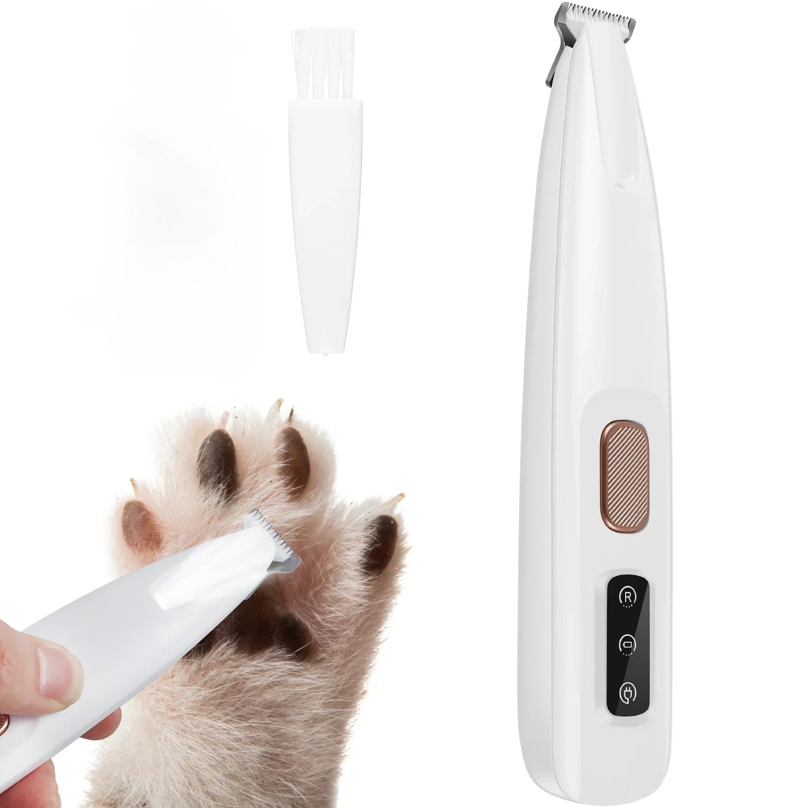 LED Dog Paw Trimmer – Waterproof Pet Hair Clipper