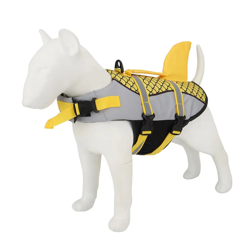 Shark Dog Life Jacket – Pet Swim Vest & Safety Harness