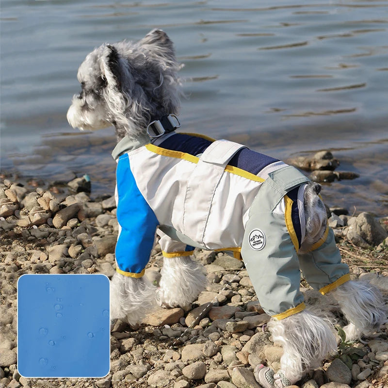 Waterproof Dog Jumpsuit – Reflective Outdoor Coat for Small & Medium Dogs