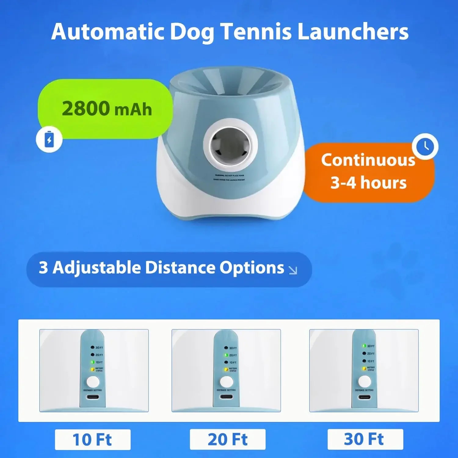 Automatic Dog Ball Launcher – Interactive Rechargeable Toy
