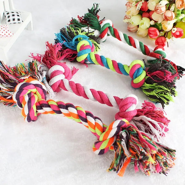 Cotton Rope Dog Toy – Bite-Resistant Chew Knot for Puppies
