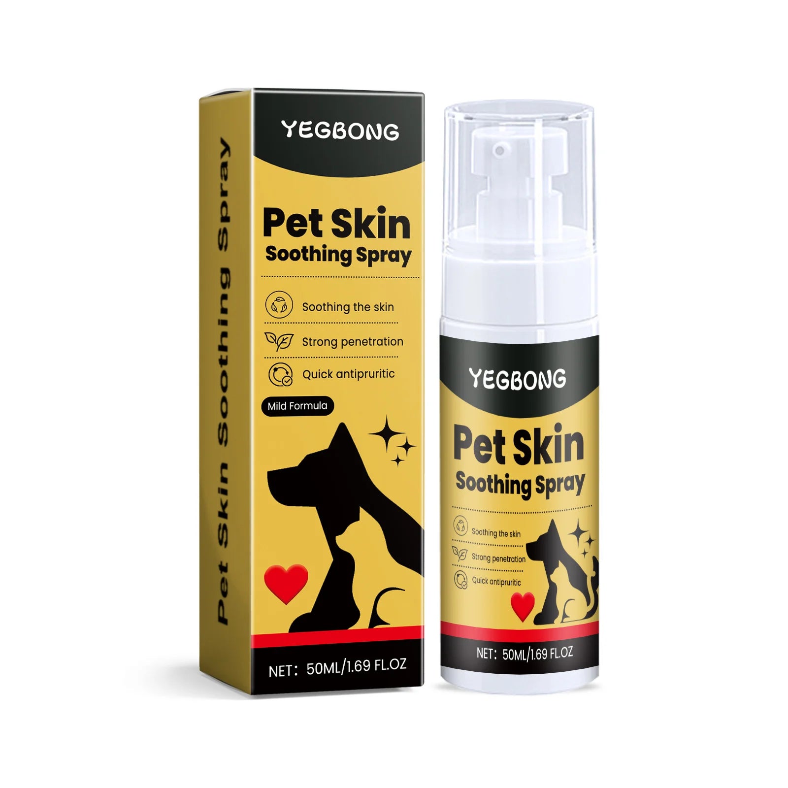 Pet Skin Care Spray – Flea & Itch Relief for Dogs and Cats