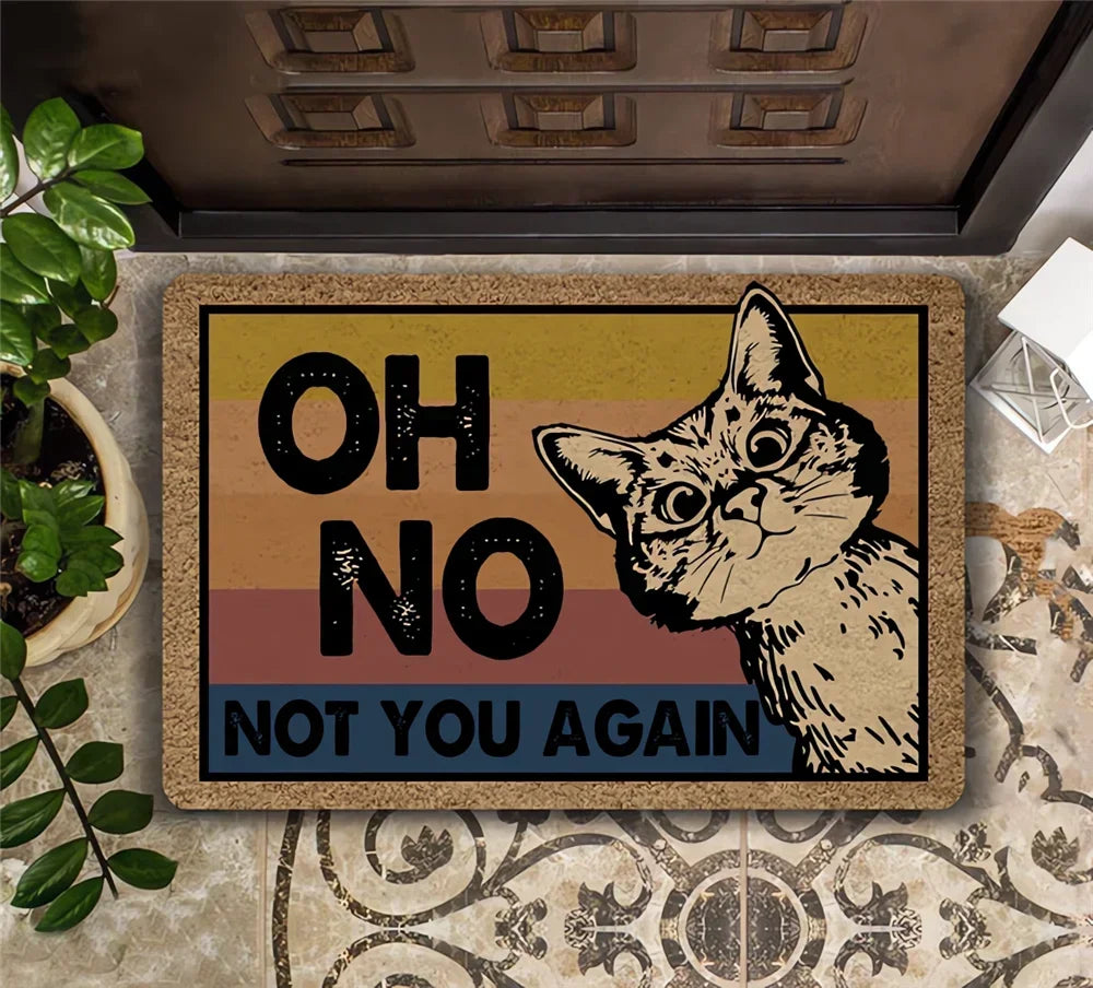 Cats Welcome People Tolerated Doormat – Funny Home Decor Rug