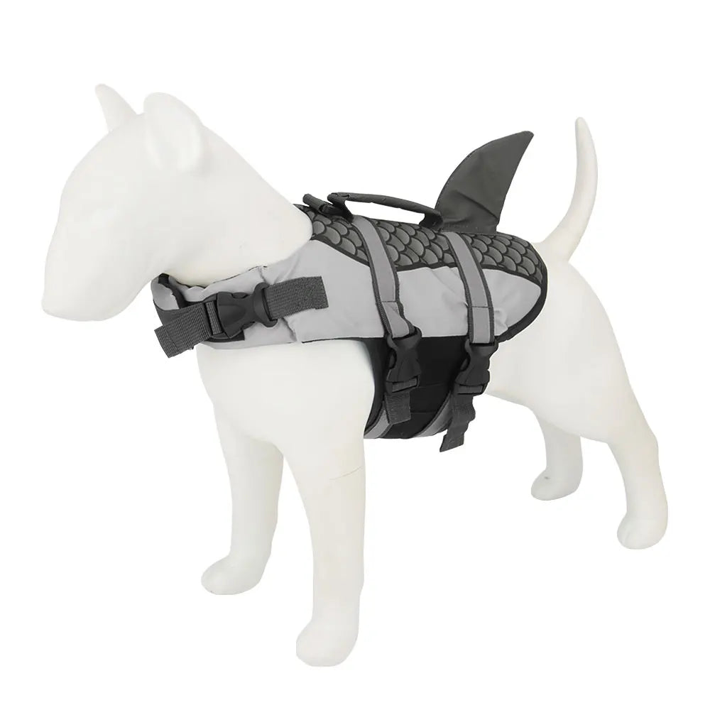 Shark Dog Life Jacket – Pet Swim Vest & Safety Harness