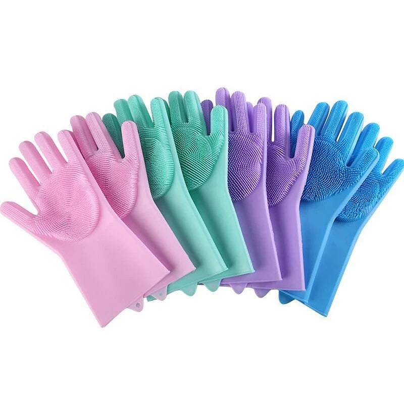 Pet Grooming Glove – Soft Silicone Bath & Hair Removal Mitt