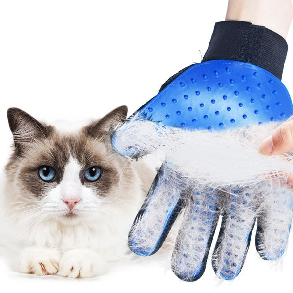 Pet Grooming Glove – Rubber Hair Remover & Massage Brush