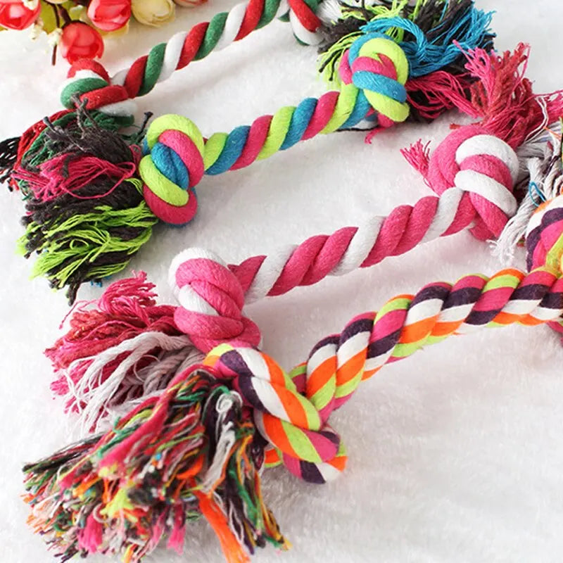 Cotton Rope Dog Toy – Bite-Resistant Chew Knot for Puppies