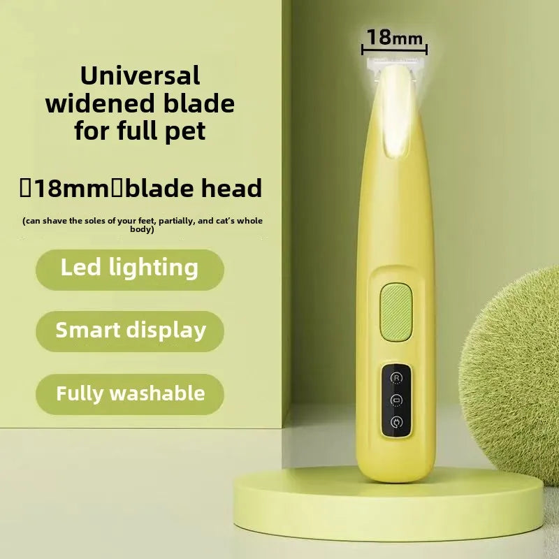 LED Dog Paw Trimmer – Waterproof Pet Hair Clipper