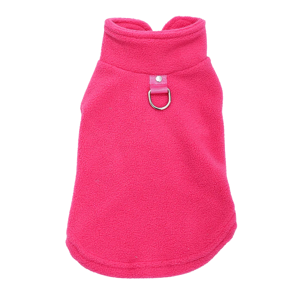 Winter Dog Jacket – Soft Cozy Vest with D-Ring for Small Dogs & Cats