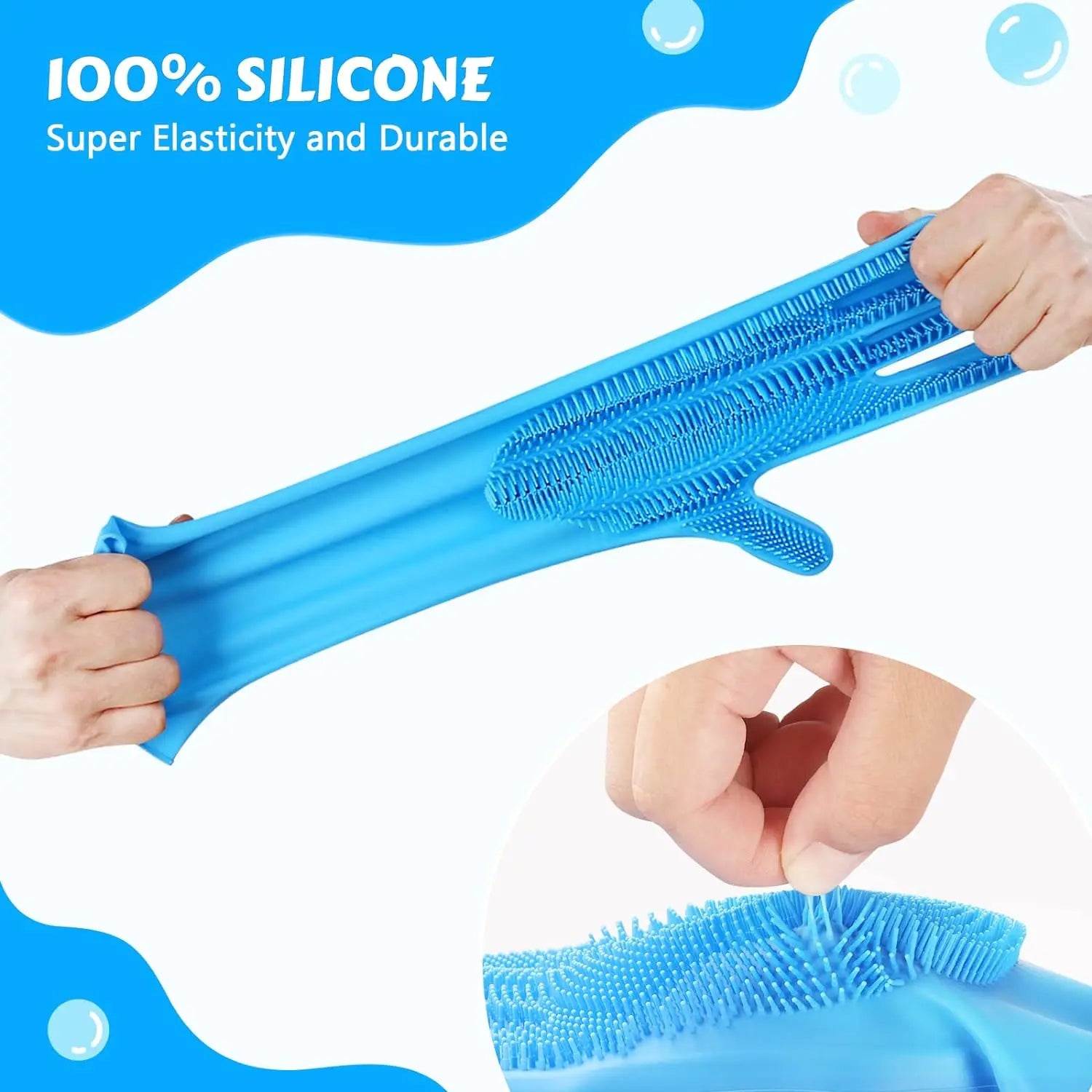 Pet Grooming Glove – Soft Silicone Bath & Hair Removal Mitt