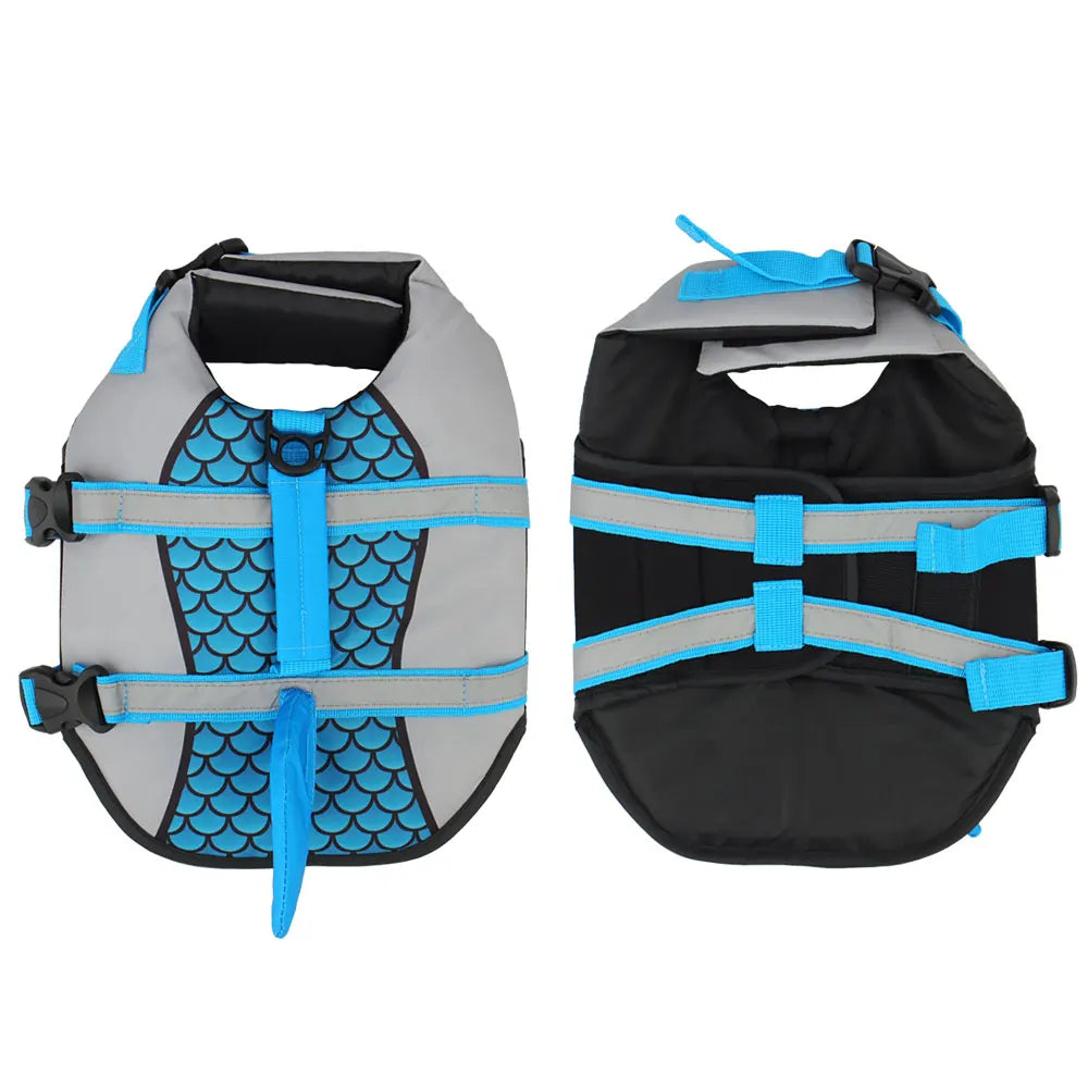 Shark Dog Life Jacket – Pet Swim Vest & Safety Harness