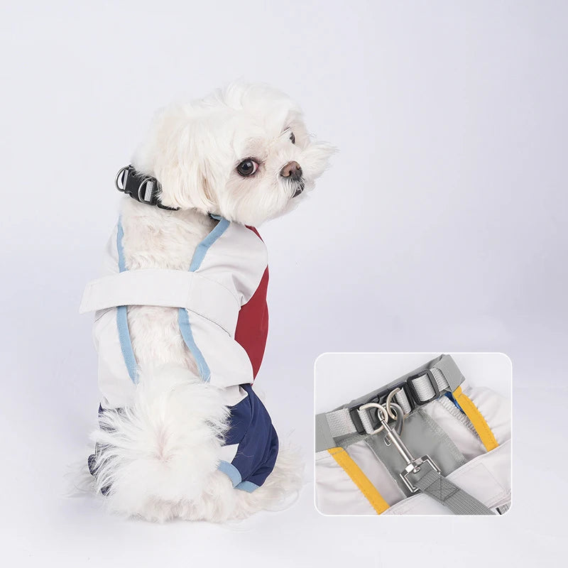 Waterproof Dog Jumpsuit – Reflective Outdoor Coat for Small & Medium Dogs