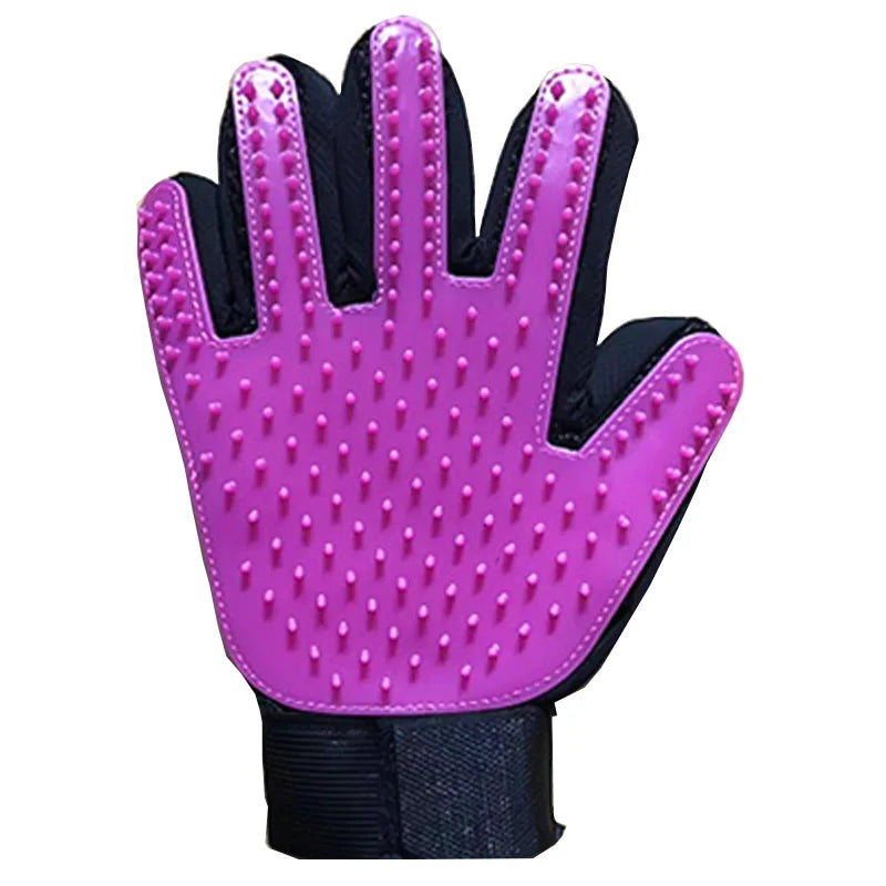 Pet Grooming Glove – Rubber Hair Remover & Massage Brush