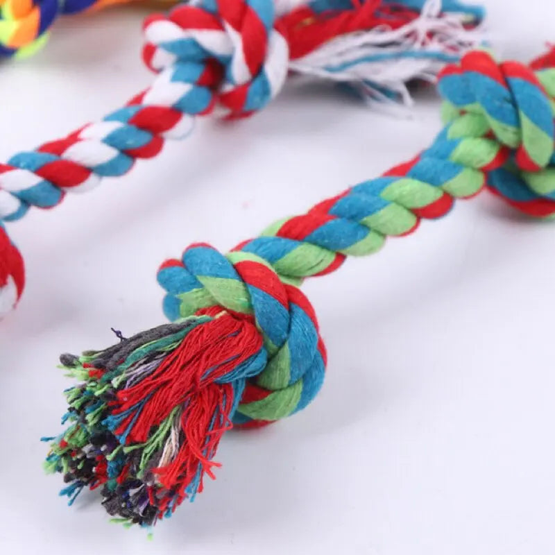 Cotton Rope Dog Toy – Bite-Resistant Chew Knot for Puppies