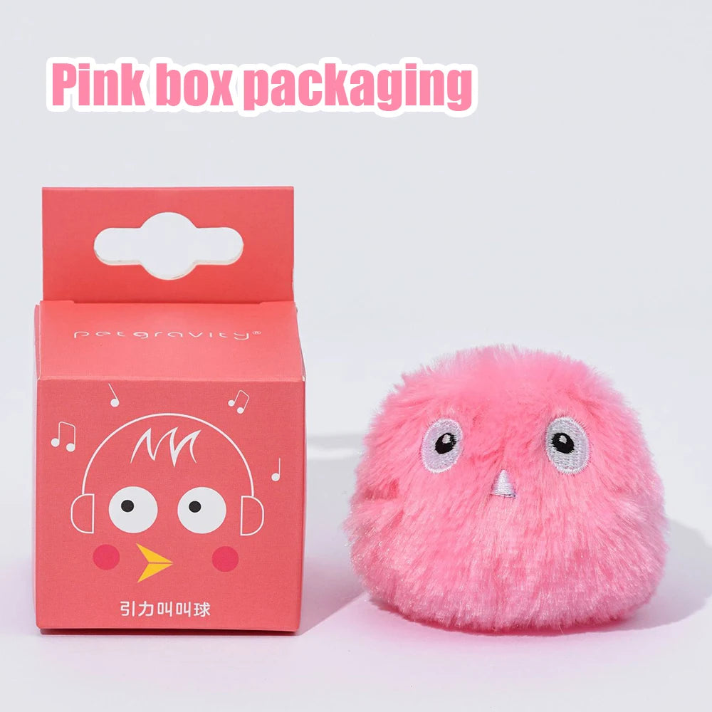 Interactive Plush Squeak Ball – Electric Cat & Dog Toy (1/3Pcs)