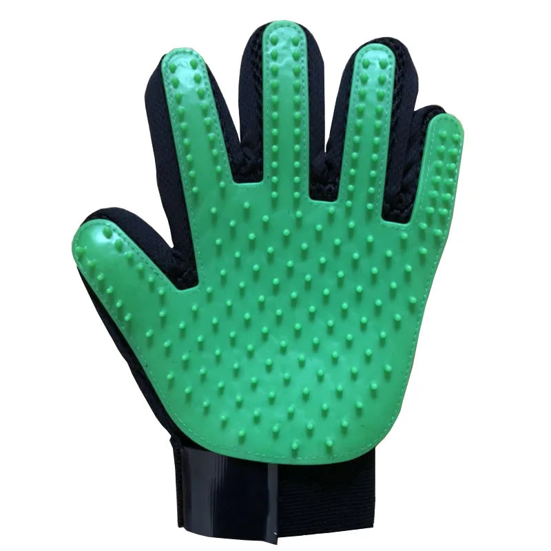 Pet Grooming Glove – Rubber Hair Remover & Massage Brush