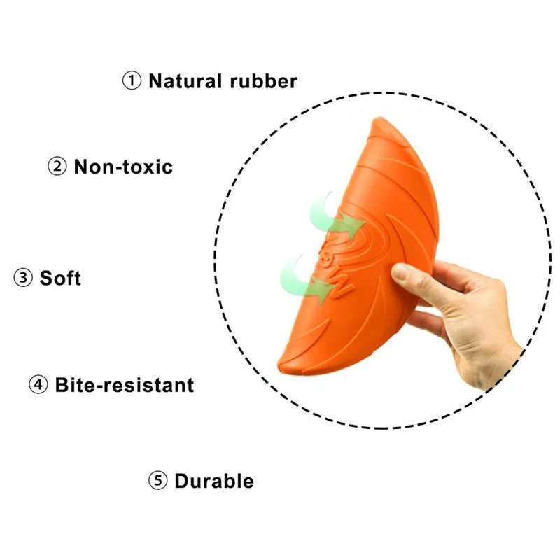 Bite-Resistant Dog Flying Disc – Outdoor Training Toy