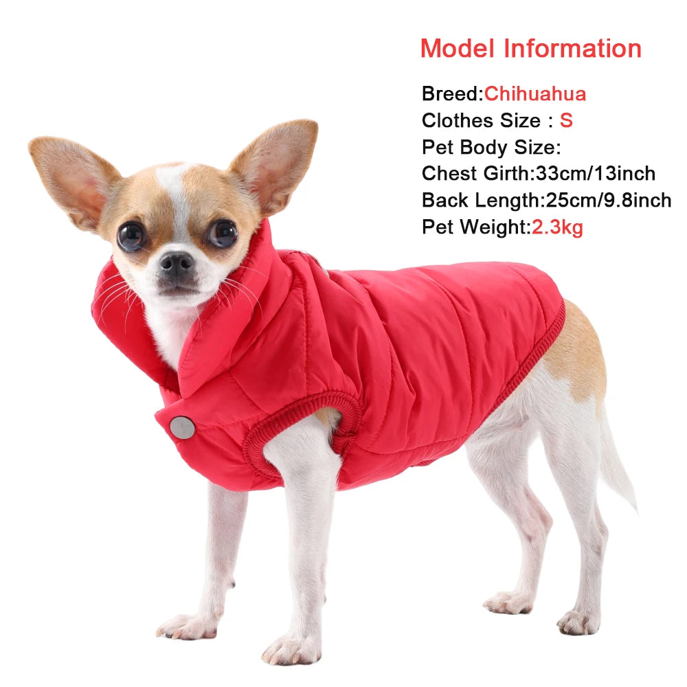Waterproof Winter Dog Coat – Fleece Jacket for Small Pets