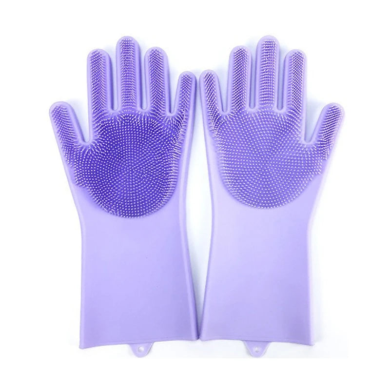 Pet Grooming Glove – Soft Silicone Bath & Hair Removal Mitt