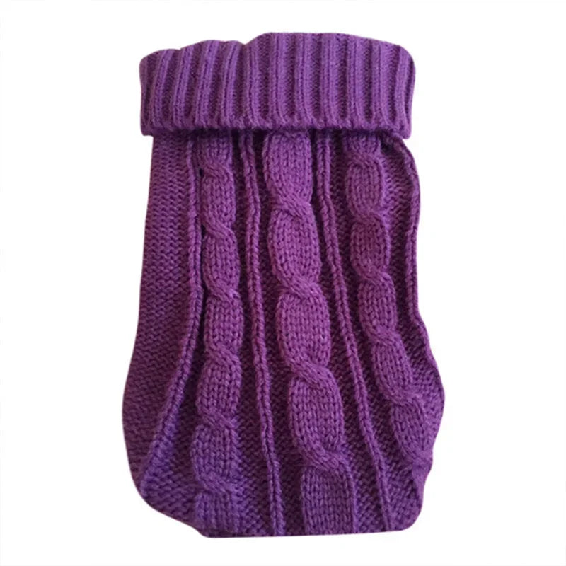 Knitted Dog Sweater – Winter Warm Clothes for Small & Medium Dogs