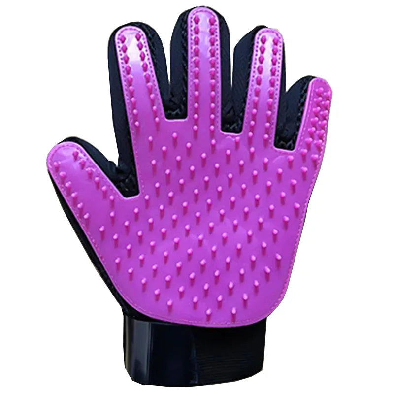 Pet Grooming Glove – Rubber Hair Remover & Massage Brush