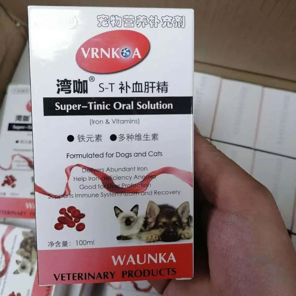 Pet Probiotic Nutrient Solution – 100ml Multivitamin & Liver Support for Dogs & Cats