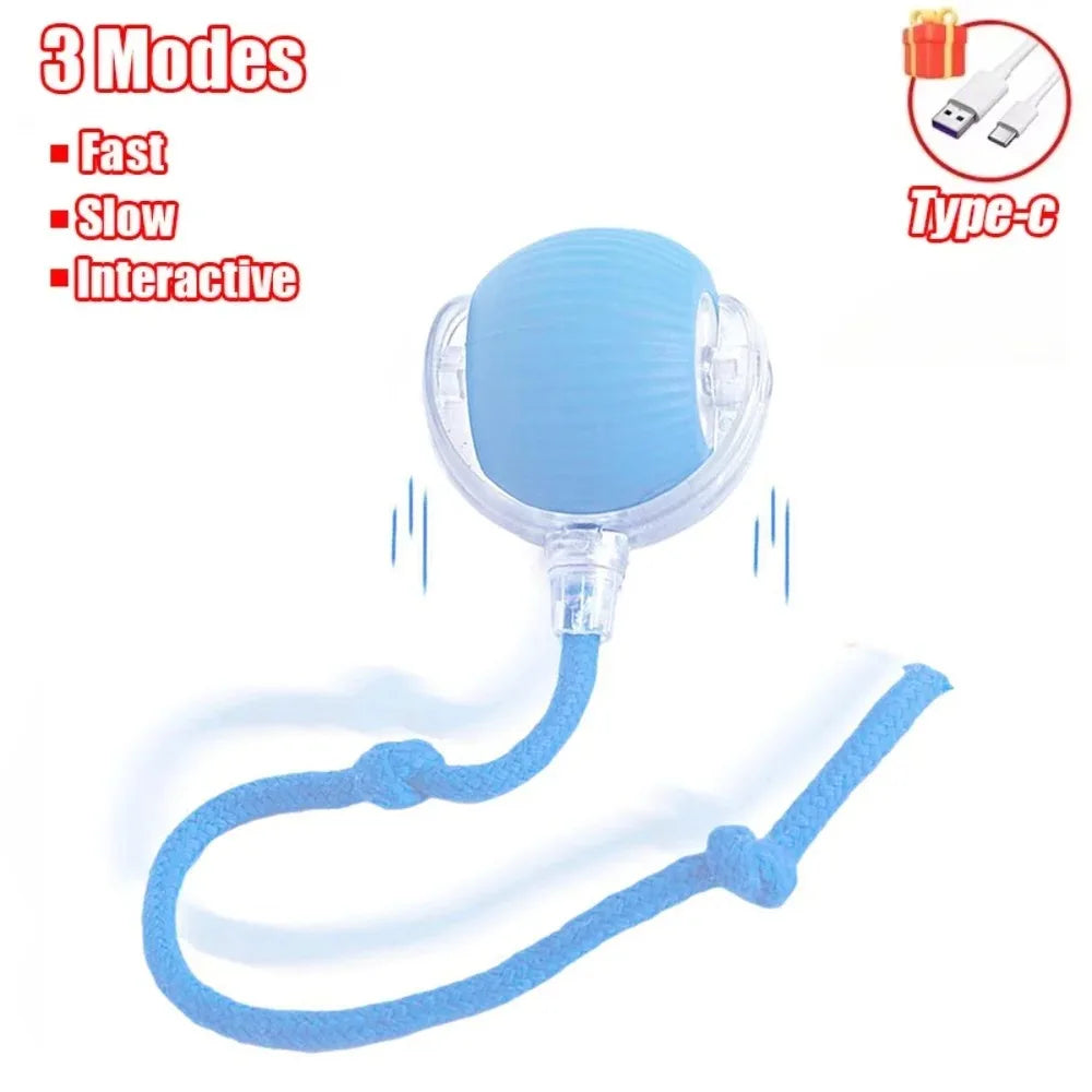 Smart Rolling Cat Toy – Electric Mouse Ball with Faux Tail