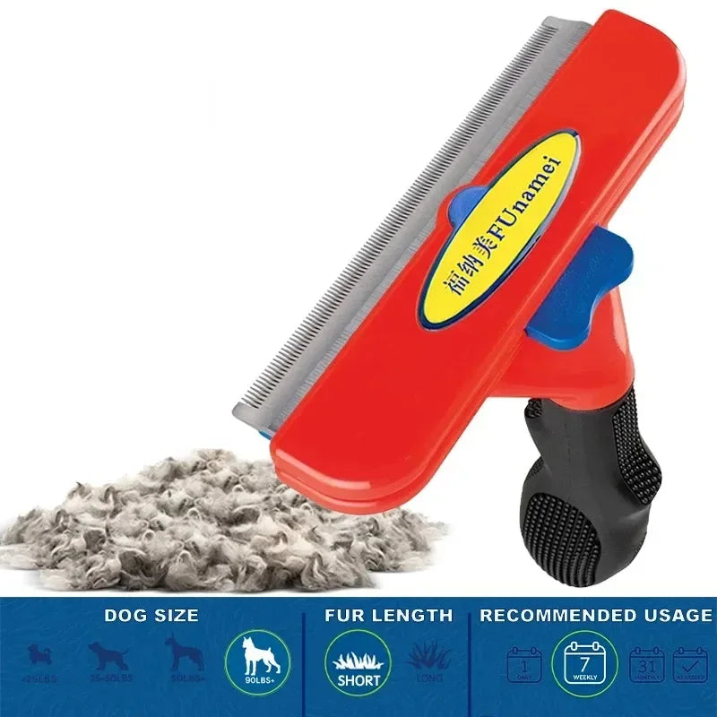 Large Pet Grooming Brush – Hair Removal Comb for Dogs & Cats