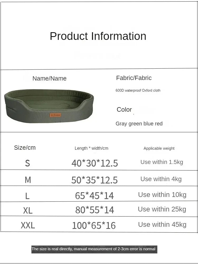 Fluffy Dog Cushion Bed – Soft Sofa Mat for Small to Large Pets