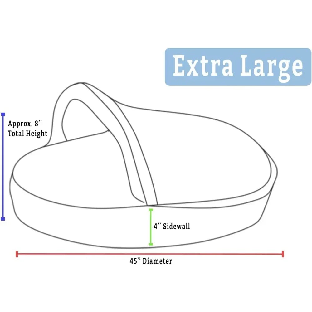 Luxury Microsuede Cozy Cave Pet Bed – Extra Large