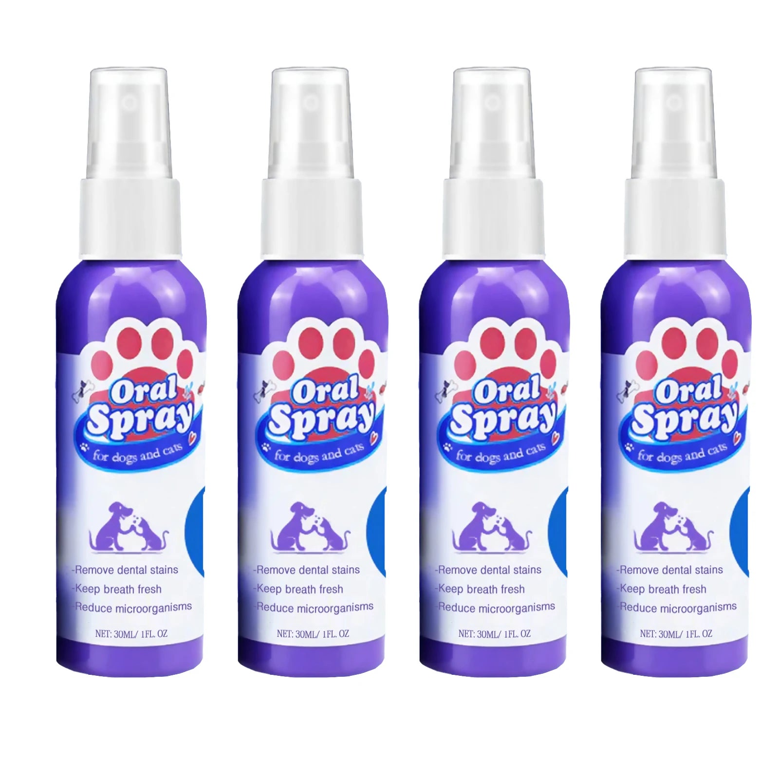 Pet Dental Spray – Fresh Breath & Tartar Remover for Dogs & Cats 30ml