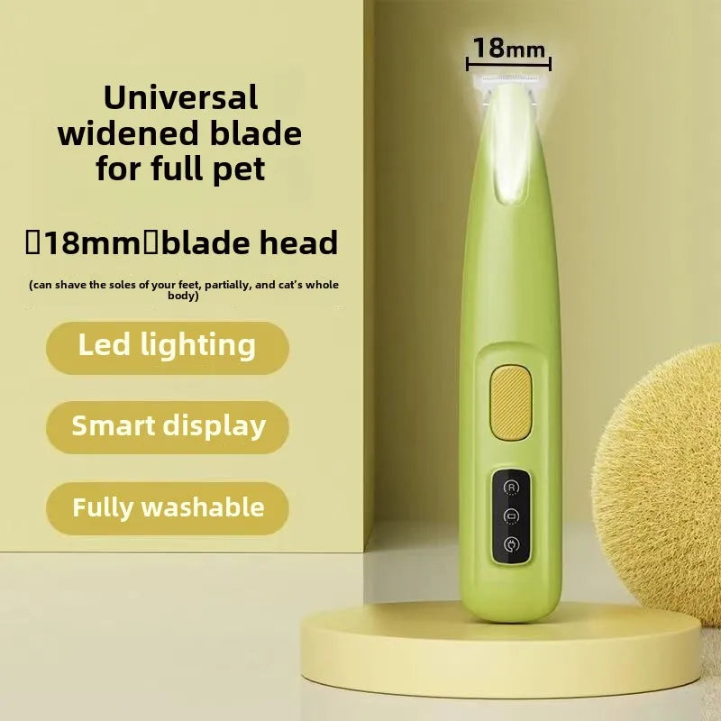 LED Dog Paw Trimmer – Waterproof Pet Hair Clipper