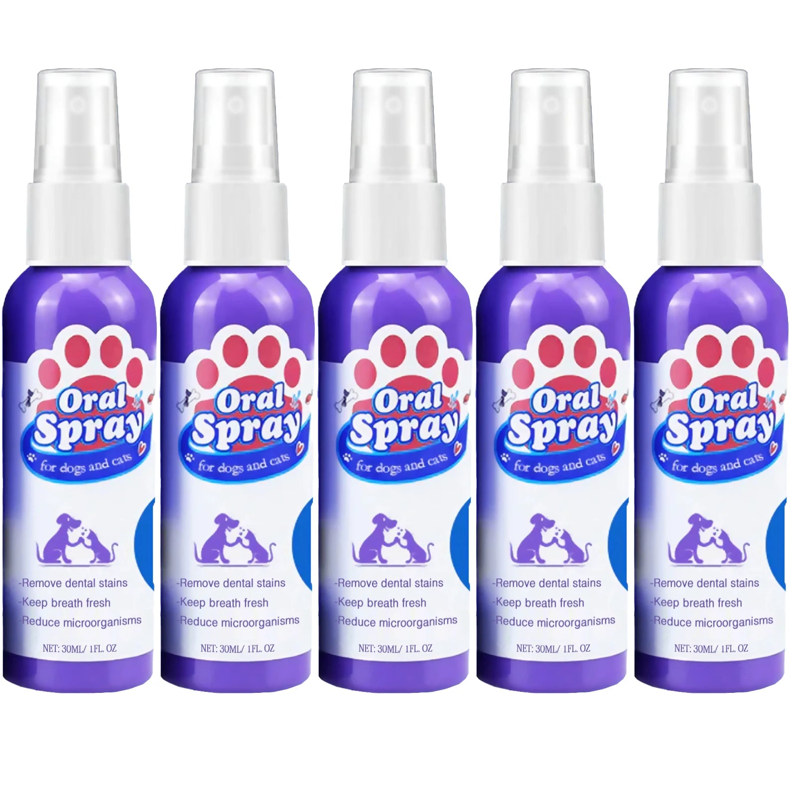 Pet Dental Spray – Fresh Breath & Tartar Remover for Dogs & Cats 30ml