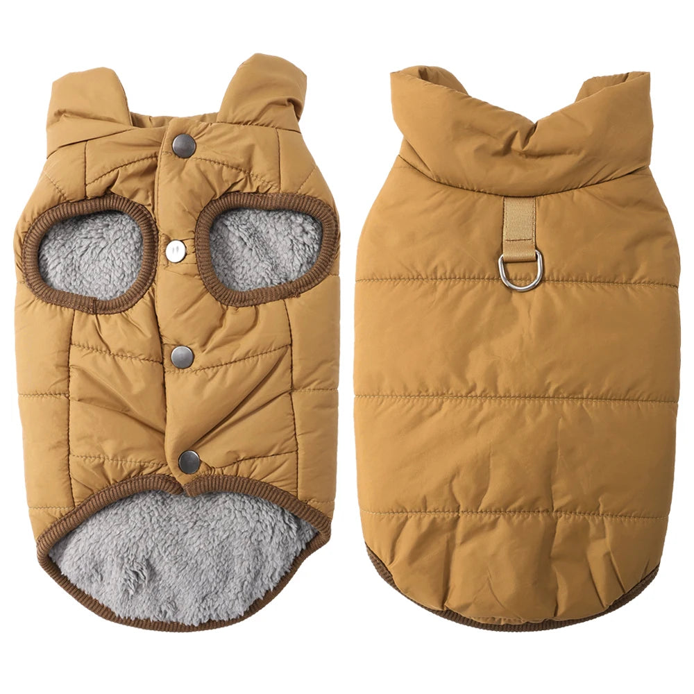 Waterproof Winter Dog Coat – Fleece Jacket for Small Pets