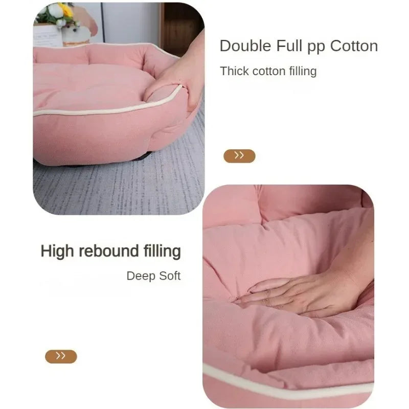 Fluffy Dog Sofa Bed – Soft Cushion Mat for Small Breeds