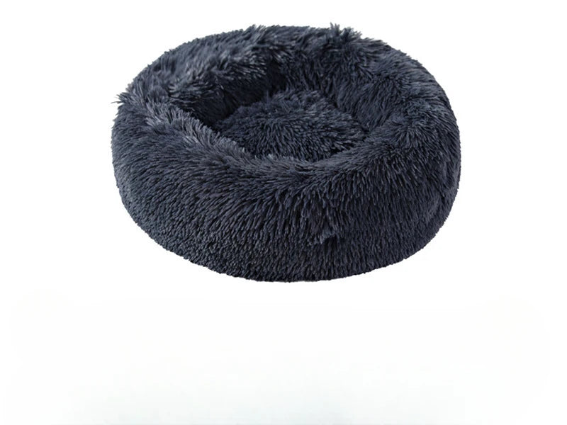 Plush Pet Nest – Warm Detachable Round Bed for Cats & Dogs