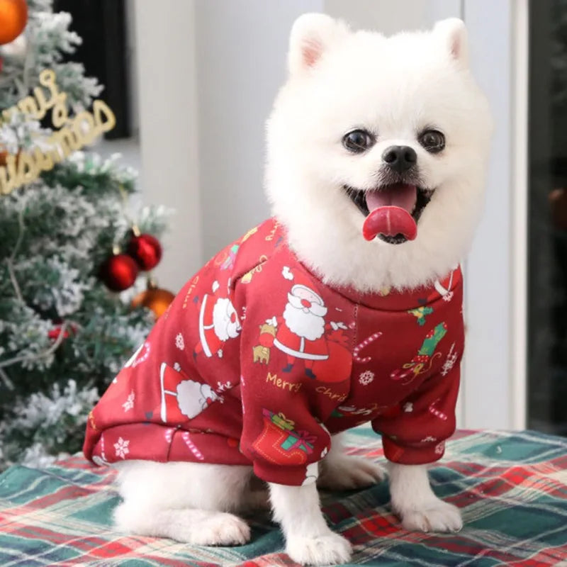 Christmas Pet Sweater – Warm Winter Coat for Dogs & Cats