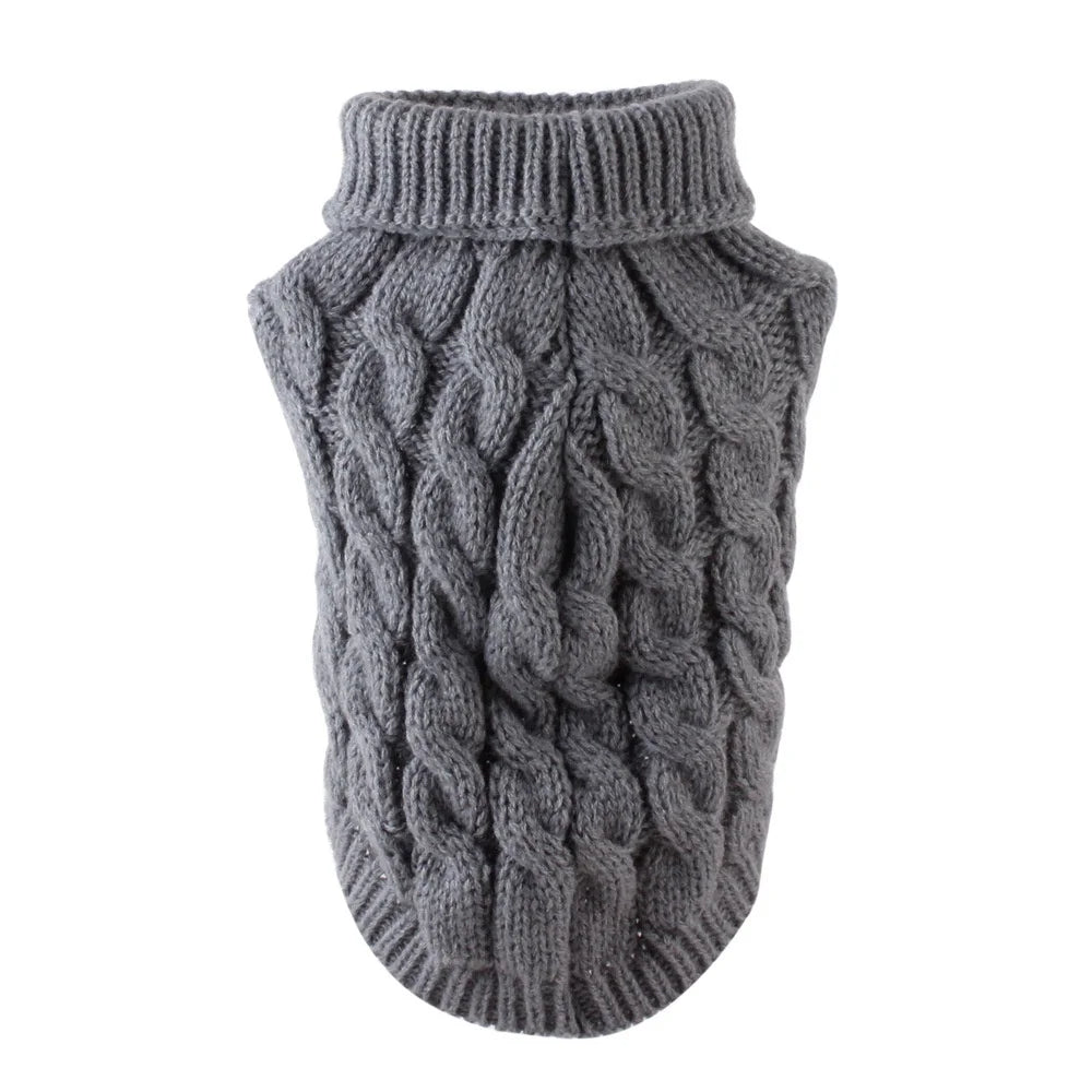 Classic Dog Sweater – Winter Warm Pullover for Small Dogs
