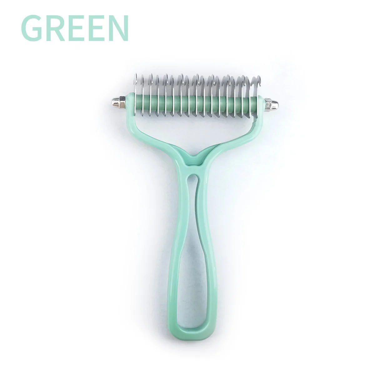 Double-Sided Pet Brush – Cat & Dog Fur Knot Cutter Comb